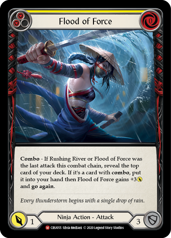 Flood of Force [CRU055] (Crucible of War) 1st Edition Rainbow Foil