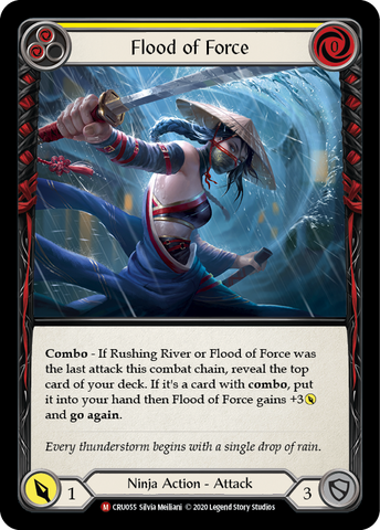 Flood of Force [CRU055] (Crucible of War) 1st Edition Rainbow Foil
