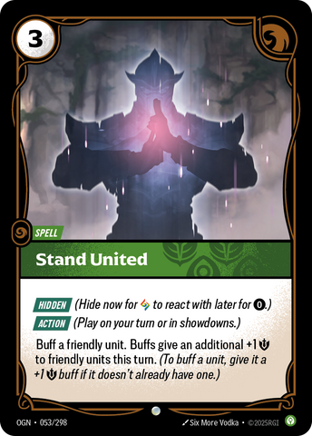 front of card Stand United [Origins] #053