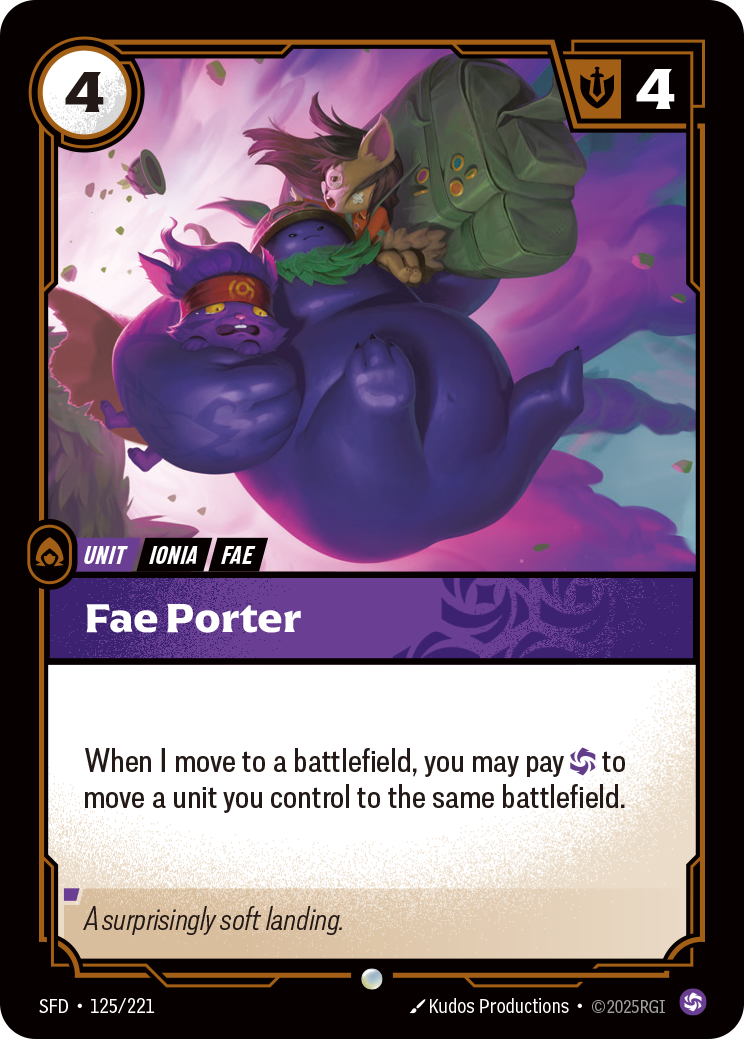 front of card Fae Porter [Spiritforged] 125/221