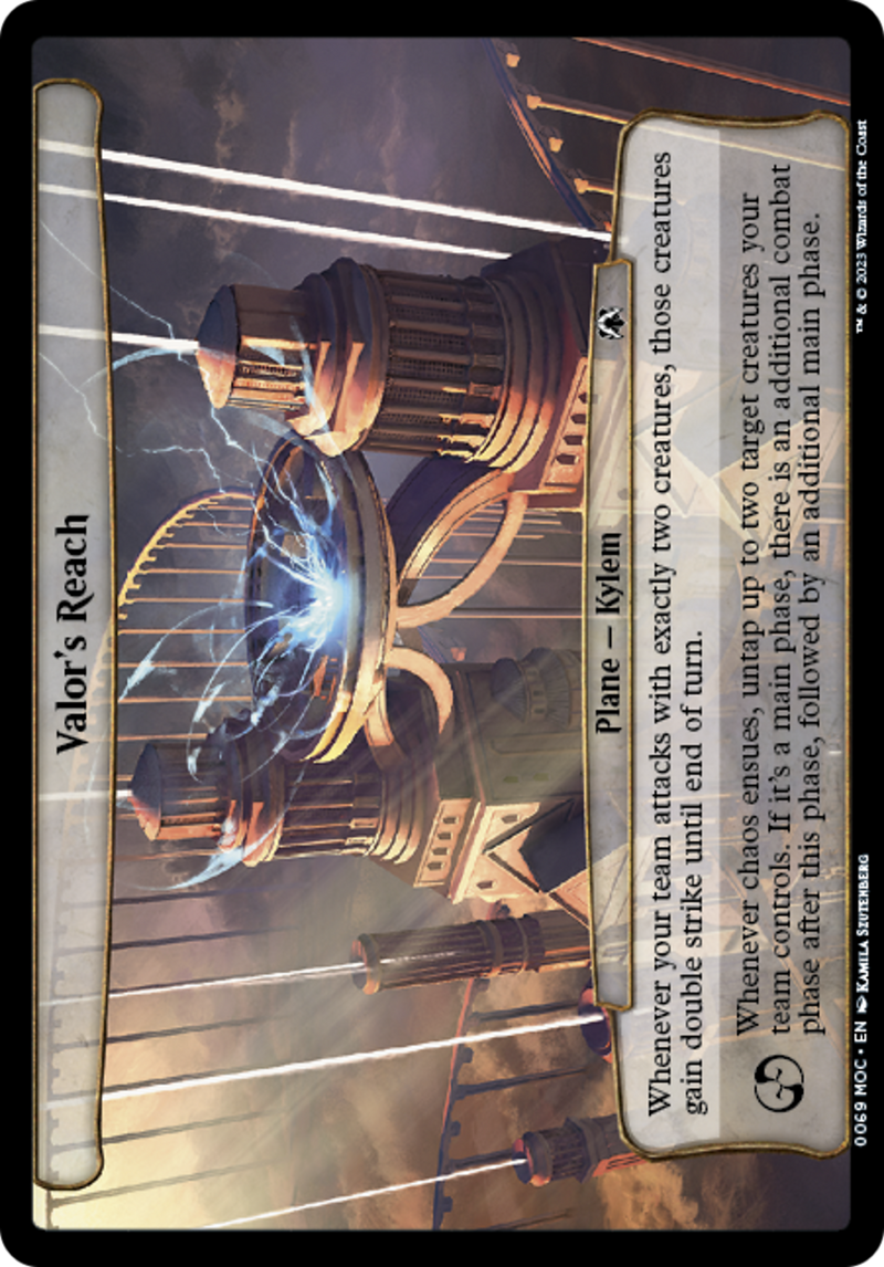 (Oversized Plane) Valor's Reach [March of the Machine Commander Planes]