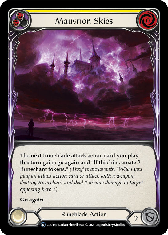 Mauvrion Skies (Yellow) [U-CRU146] (Crucible of War Unlimited) Unlimited Normal