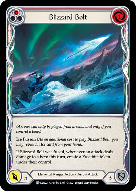 Blizzard Bolt (Red) [LXI022] (Tales of Aria Lexi Blitz Deck) 1st Edition Normal