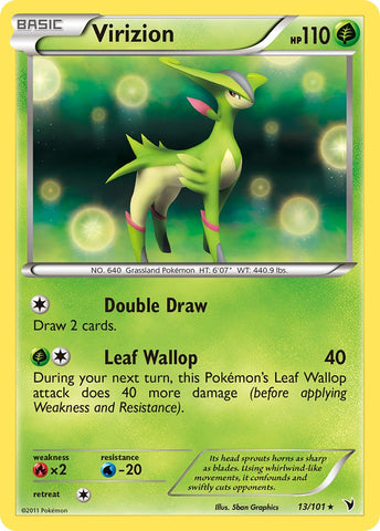 Virizion (13/101) (Cosmos Holo) (Blister Exclusive) (Black & White: Noble Victories) [Theme Deck Exclusive]