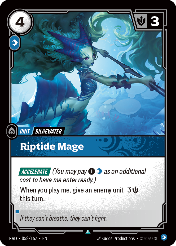 front of card Riptide Mage [Radiance] 058/167