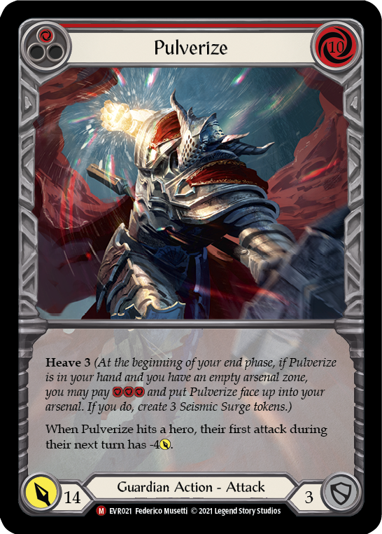 Pulverize [EVR021] (Everfest) 1st Edition Extended Art Rainbow Foil
