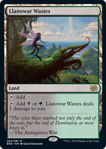 Llanowar Wastes (Promo Pack) [The Brothers' War Promo Pack]