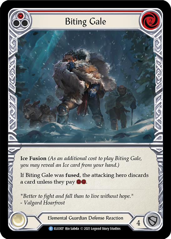 Biting Gale (Red) [ELE007] (Tales of Aria) 1st Edition Normal