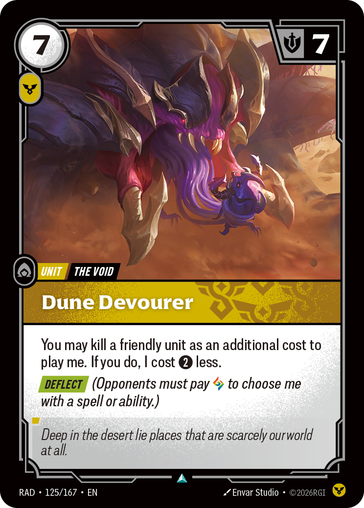 front of card Dune Devourer [Radiance] 125/167