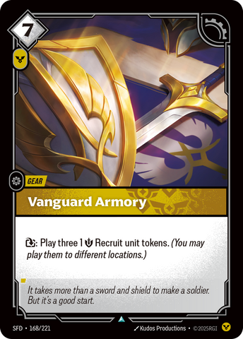 front of card Vanguard Armory [Spiritforged] 168/221