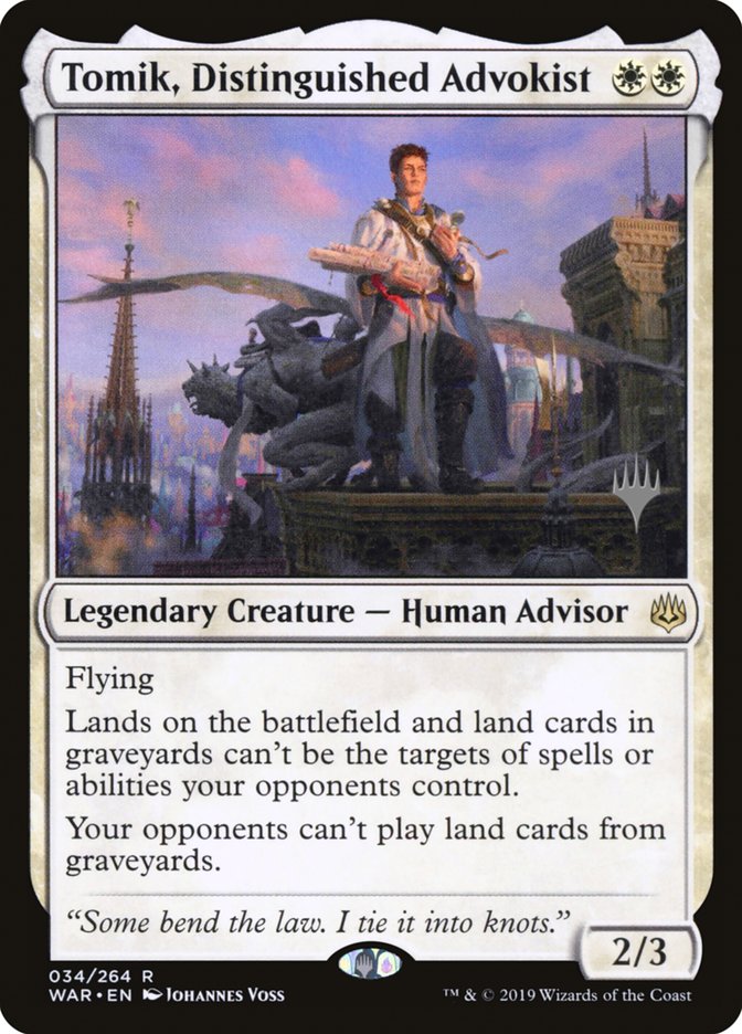 Tomik, Distinguished Advokist (Promo Pack) [War of the Spark Promo Pack]