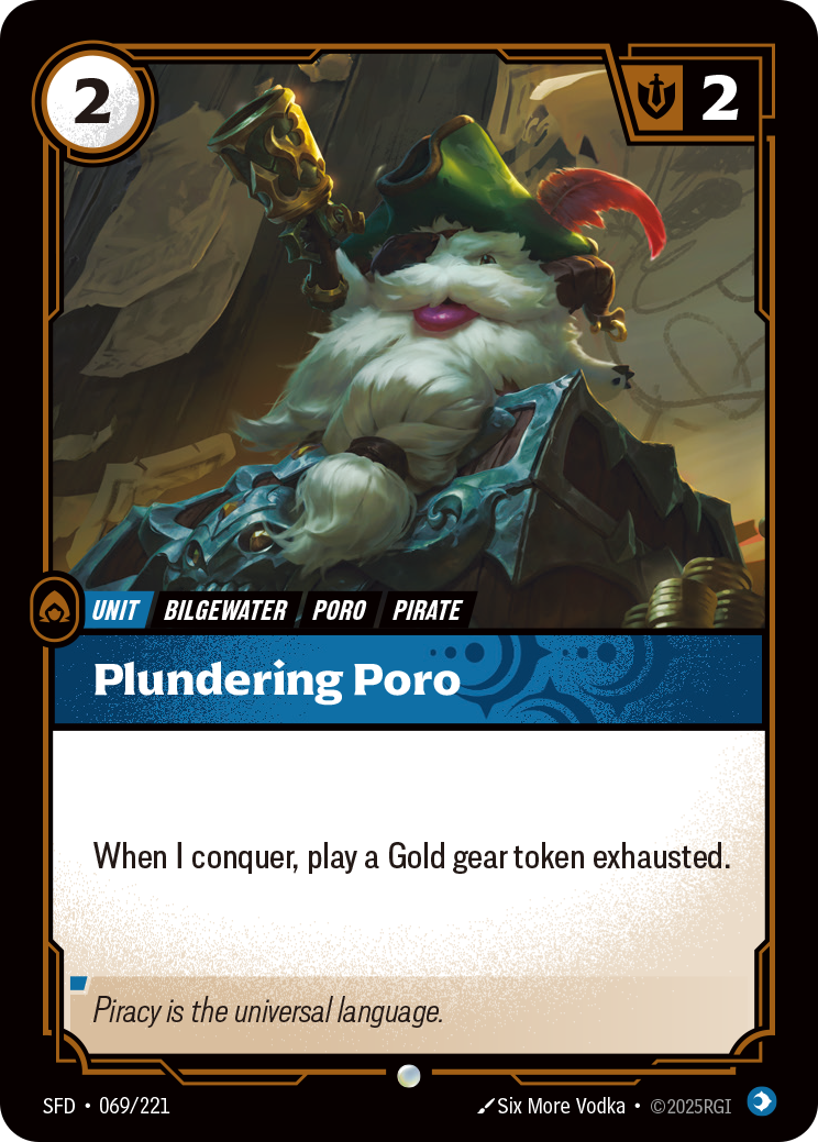 front of card Plundering Poro [Spiritforged] 069/221