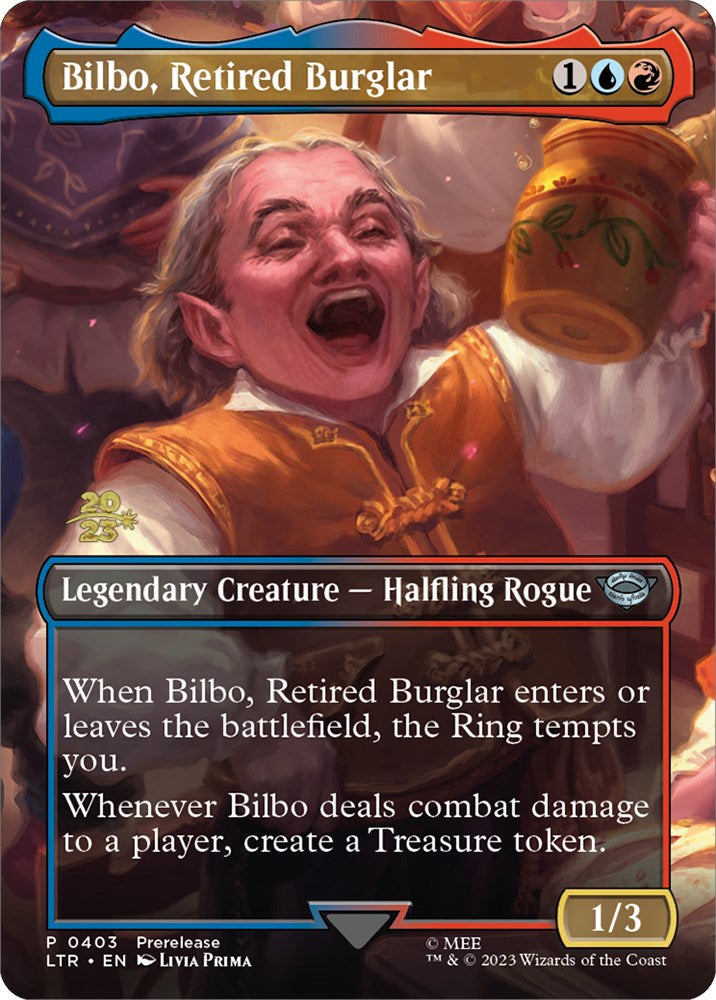 Bilbo, Retired Burglar (403) (Prerelease Stamped) [The Lord of the Rings: Tales of Middle-Earth Prerelease Promos]