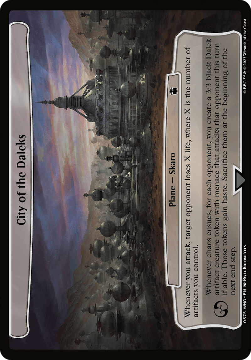 (Oversized Plane) City of the Daleks [Doctor Who Planes]