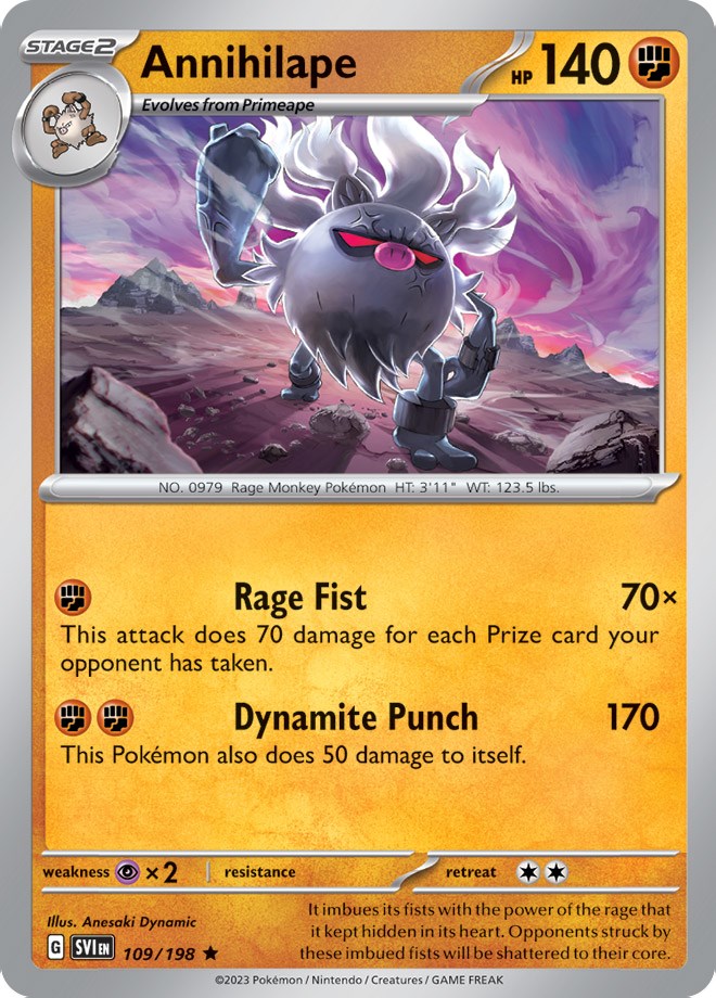 Annihilape (109/198) (Scarlet & Violet: Base Set) [Theme Deck Exclusive]