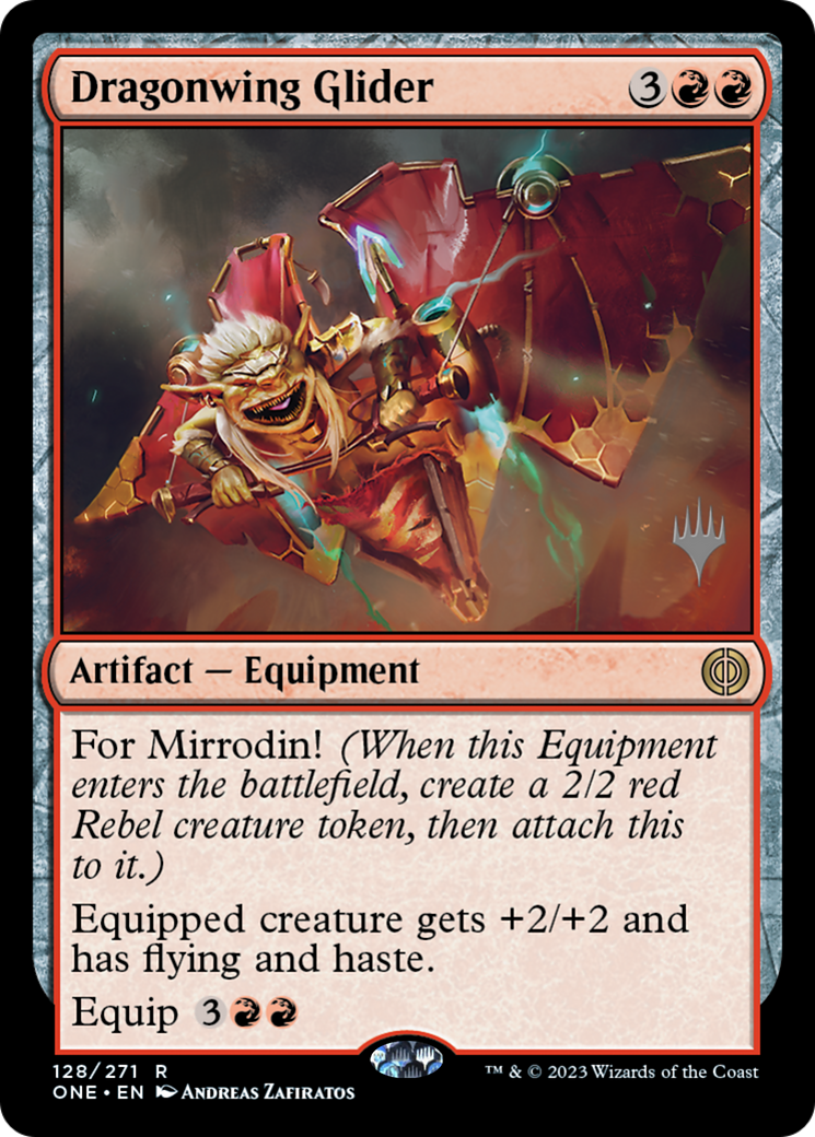 Dragonwing Glider (Promo Pack) [Phyrexia: All Will Be One Promo Pack]