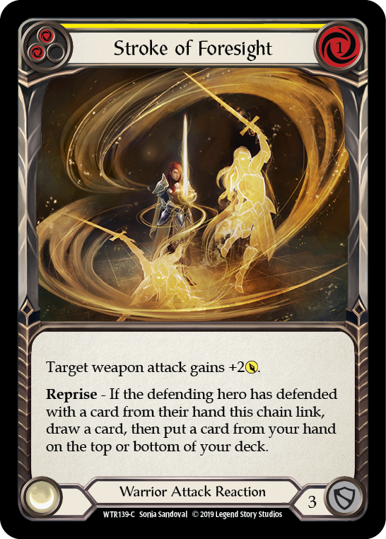 Stroke of Foresight (Yellow) [WTR139-C] (Welcome to Rathe) Alpha Print Rainbow Foil
