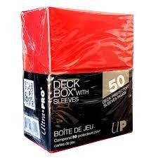 Ultra Pro - Deck Box with 50ct Sleeves - Red