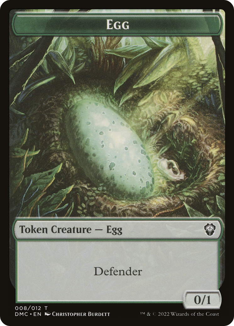 Treasure // Egg Double-Sided Token [The List]