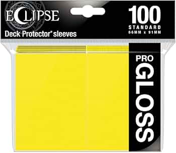 Ultra PRO: Standard 100ct Sleeves - Eclipse Gloss (Lemon Yellow)