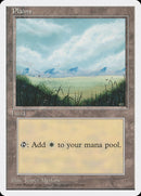 Plains (No Trees, Signature on Bottom Right) (4th Ed 1996 Dated) [Introductory Two-Player Set]