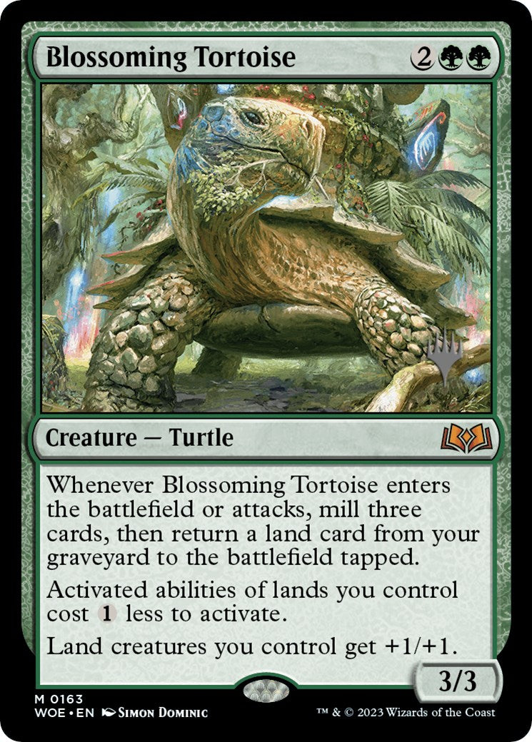 Blossoming Tortoise [Wilds of Eldraine Promo Pack]