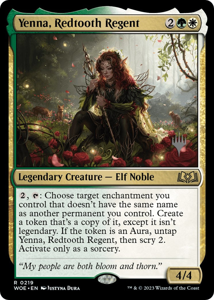 Yenna, Redtooth Regent [Wilds of Eldraine Promo Pack]