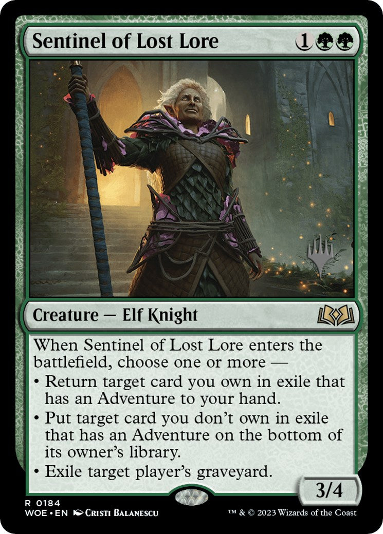 Sentinel of Lost Lore [Wilds of Eldraine Promo Pack]