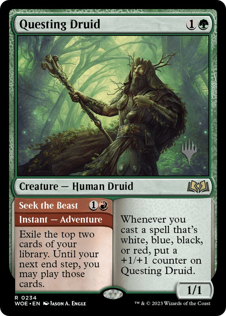 Questing Druid [Wilds of Eldraine Promo Pack]