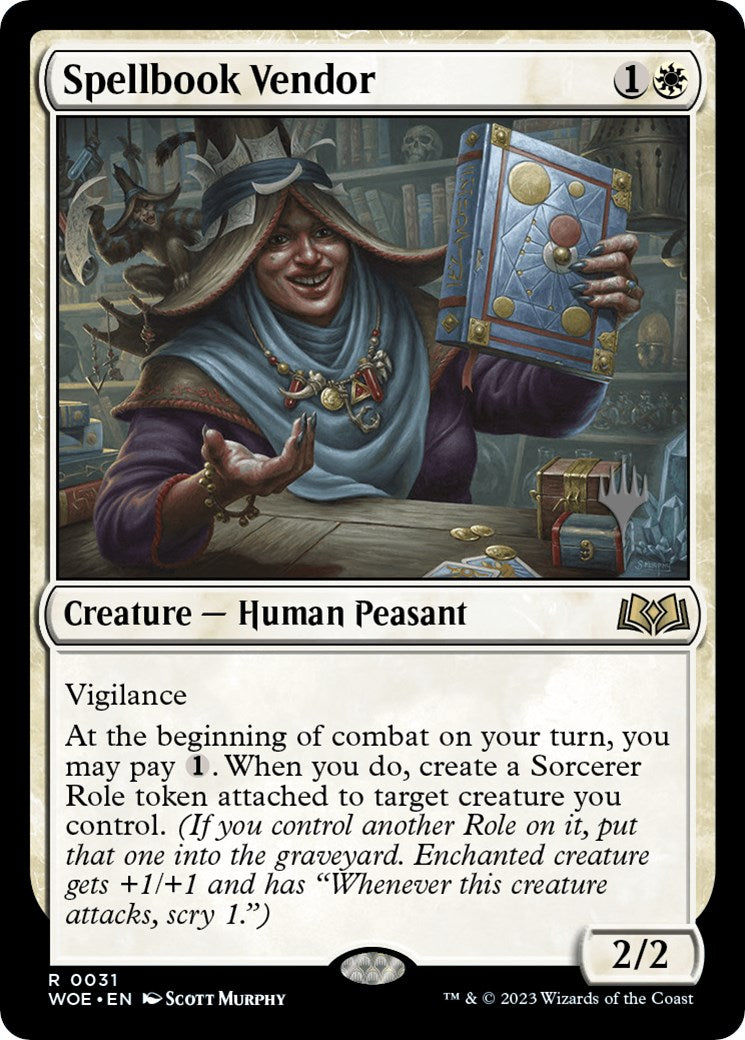 Spellbook Vendor [Wilds of Eldraine Promo Pack]