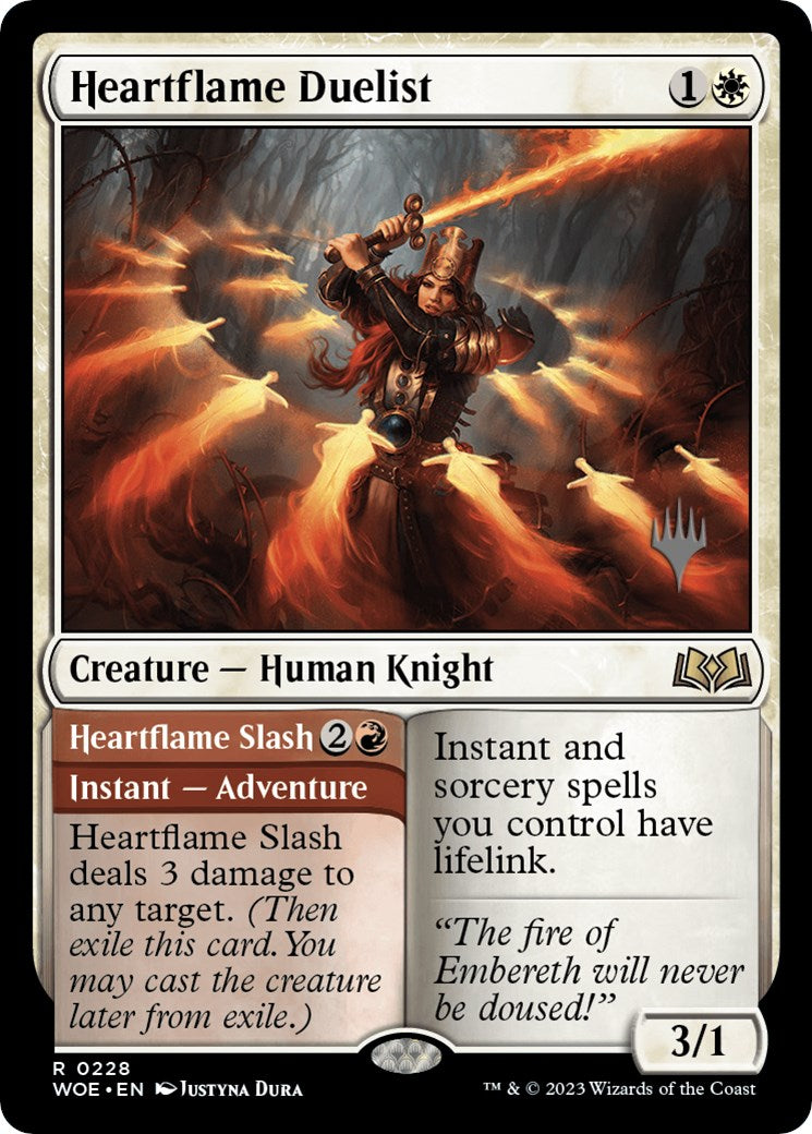 Heartflame Duelist // Heatflame Duelist [Wilds of Eldraine Promo Pack]