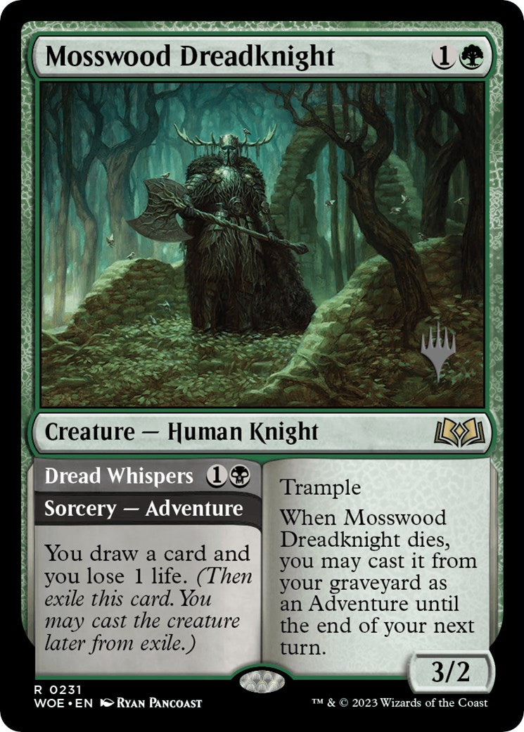 Mosswood Dreadknight // Dread Whispers [Wilds of Eldraine Promo Pack]