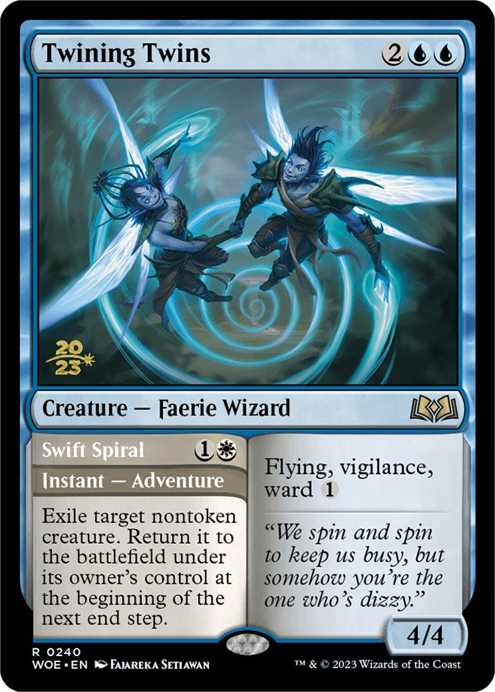 Twining Twins // Swift Spiral [Wilds of Eldraine Promo Pack]