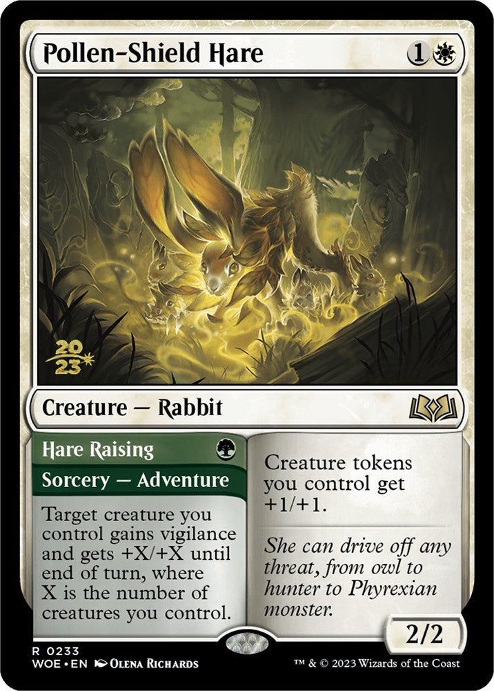 Pollen-Shield Hare // Hare Raising [Wilds of Eldraine Promo Pack]