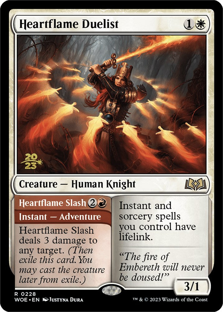 Heartflame Duelist // Heatflame Duelist [Wilds of Eldraine Promo Pack]