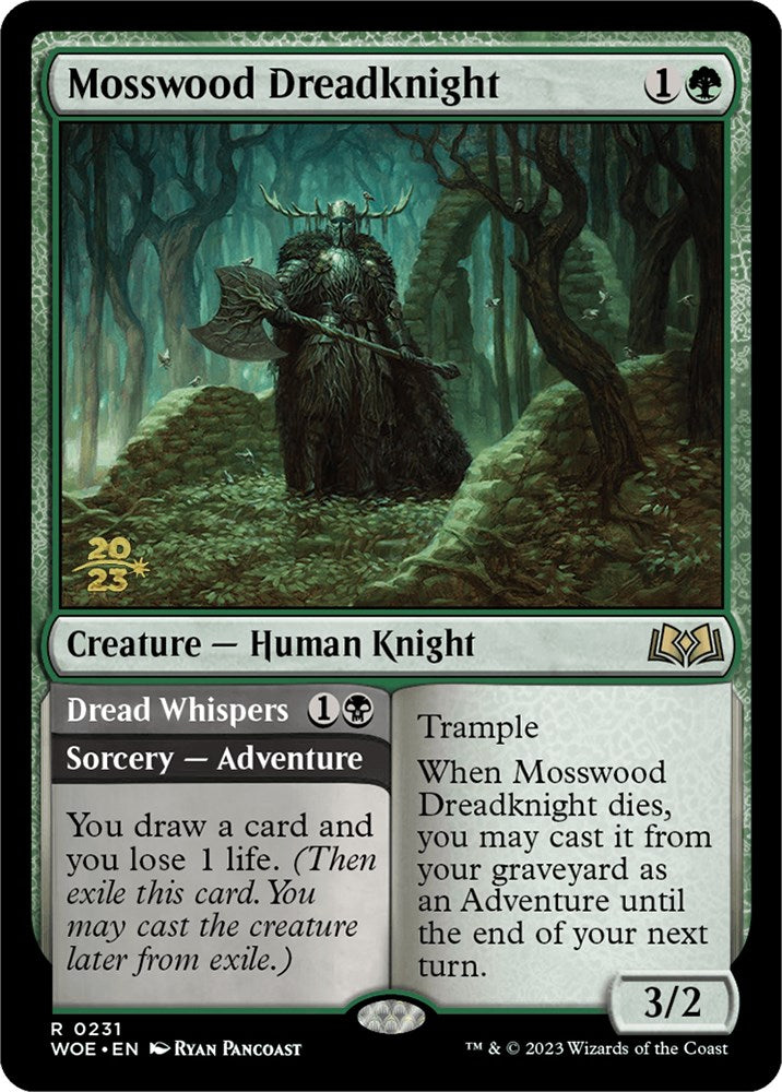 Mosswood Dreadknight // Dread Whispers [Wilds of Eldraine Promo Pack]