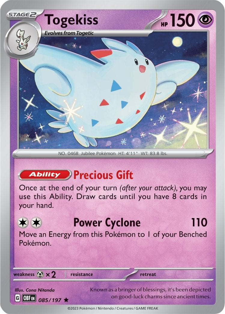 Togekiss (085/197) (Scarlet & Violet: Obsidian Flames) [Theme Deck Exclusive]
