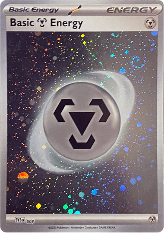 Basic Metal Energy (008) (Cosmos Holo) (Scarlet & Violet: Base Set) [Theme Deck Exclusive]