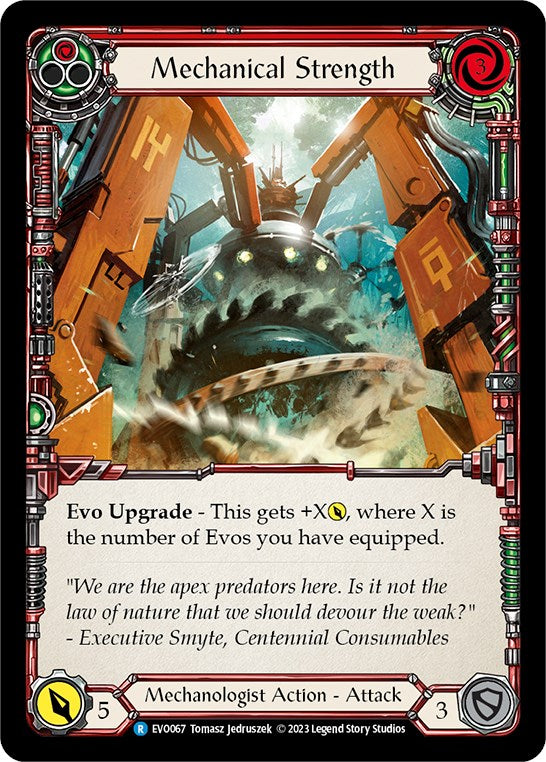 Mechanical Strength (Red) [EVO067] (Bright Lights) Rainbow Foil