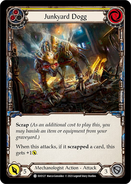 Junkyard Dogg (Yellow) [EVO127] (Bright Lights) Rainbow Foil