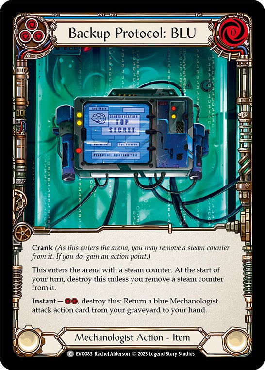 Backup Protocol: BLU [EVO083] (Bright Lights) Rainbow Foil