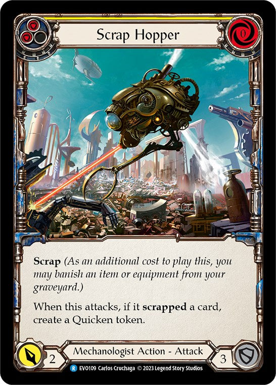 Scrap Hopper (Yellow) [EVO109] (Bright Lights) Rainbow Foil