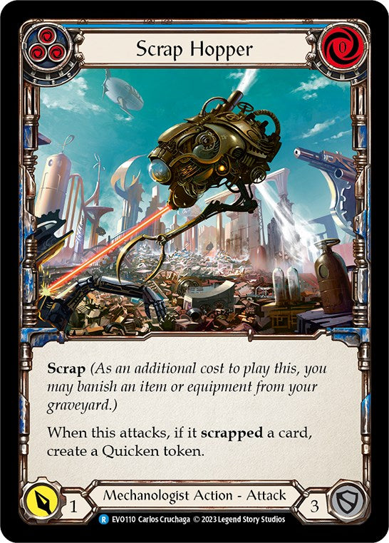 Scrap Hopper (Blue) [EVO110] (Bright Lights) Rainbow Foil