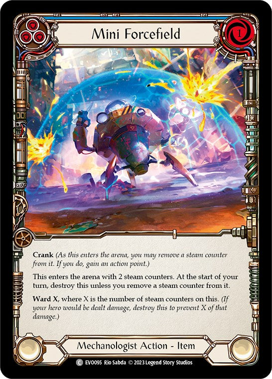 Mini Forcefield (Blue) [EVO095] (Bright Lights) Rainbow Foil