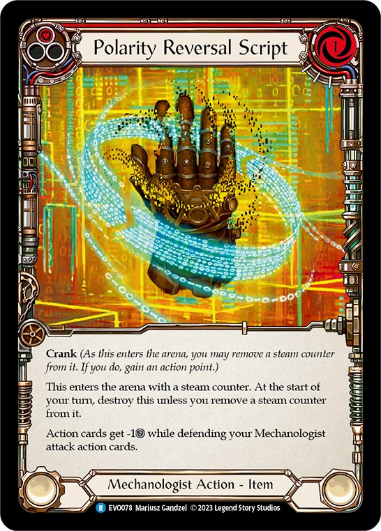 Polarity Reversal Script [EVO078] (Bright Lights) Rainbow Foil