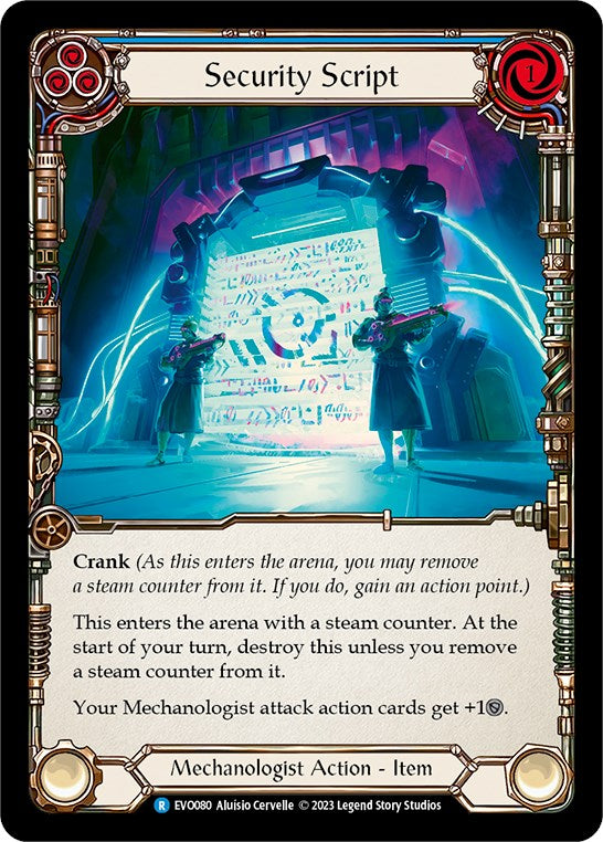 Security Script [EVO080] (Bright Lights) Rainbow Foil