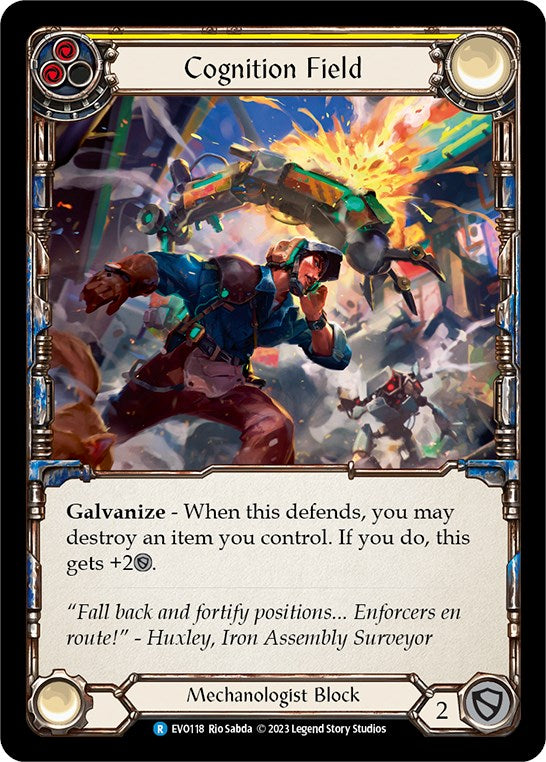 Cognition Field (Yellow) [EVO118] (Bright Lights) Rainbow Foil