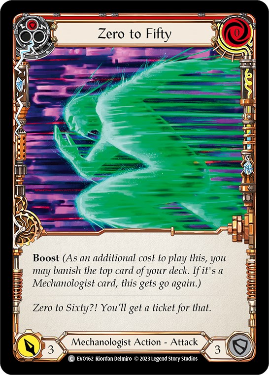 Zero to Fifty (Red) [EVO162] (Bright Lights) Rainbow Foil
