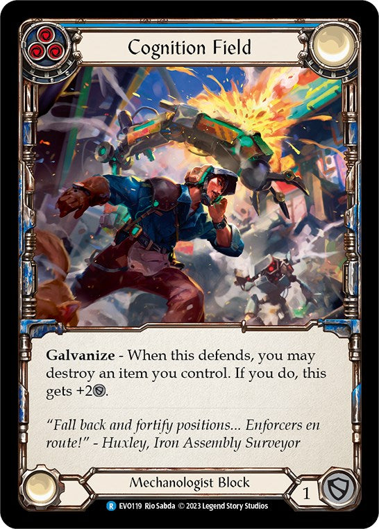 Cognition Field (Blue) [EVO119] (Bright Lights) Rainbow Foil
