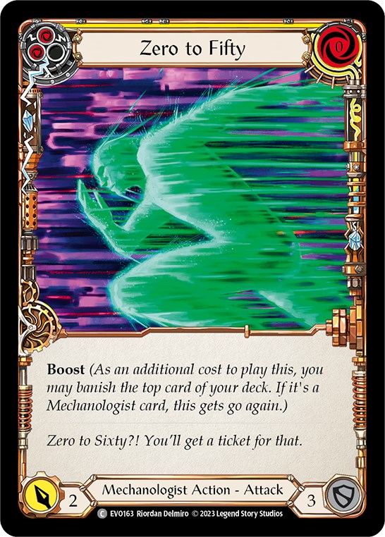 Zero to Fifty (Yellow) [EVO163] (Bright Lights) Rainbow Foil